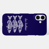 イワシ – ブルーハワイアン Case-Mate iPhoneケース (裏面 (横))