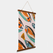 イワシ 吊り下げ型タペストリー (傾斜あり)