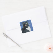 イワトビペンギン (Eudyptes chrysocome) スクエアシール (封筒)