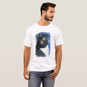 イワトビペンギン (Eudyptes chrysocome) Tシャツ (正面フル)