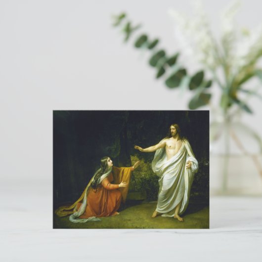 イワノフによるマリア・マグダレネへのキリストの登場 ポストカード (スタンド正面)