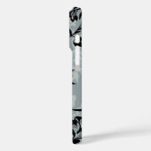 イワラニヴィンテージハワイアンチャコールグレーフローラ Case-Mate iPhoneケース (裏面 / 左)