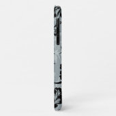 イワラニヴィンテージハワイアンチャコールグレーフローラ Case-Mate iPhoneケース (裏面/左)