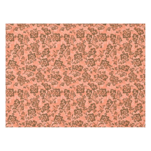 イワラニヴィンテージハワイアンパパイヤフローラ テーブルクロス (正面(横))