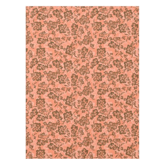 イワラニヴィンテージハワイアンパパイヤフローラ テーブルクロス (正面)