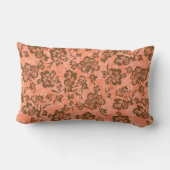 イワラニヴィンテージハワイアンフローラ帯可逆 ランバークッション (裏面)