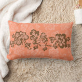 イワラニヴィンテージハワイアンフローラ帯可逆 ランバークッション (ブランケット)