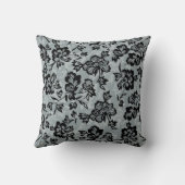 イワラニヴィンテージハワイアン炭フローラ クッション (裏面)