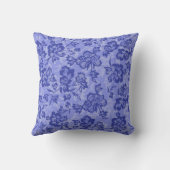 イワラニヴィンテージハワイアン薄紫フローラ クッション (裏面)