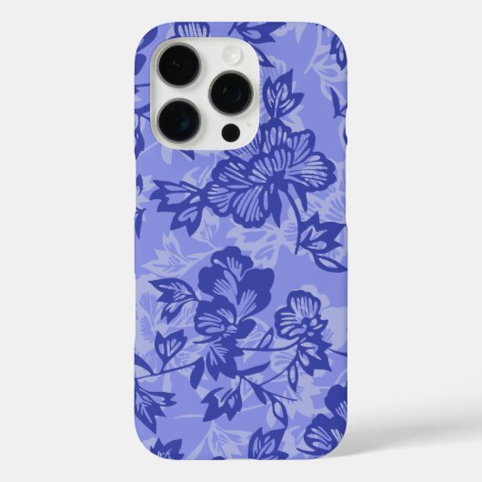 イワラニヴィンテージハワイアン薄紫フローラ Case-Mate iPhoneケース (裏面)