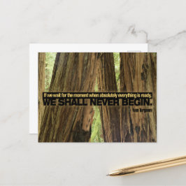 イワン感動的ターゲネフ引用文"準備完了" ポストカード