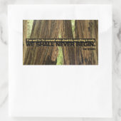 イワン感動的ターゲネフ引用文"準備完了" 長方形シール (バッグ)