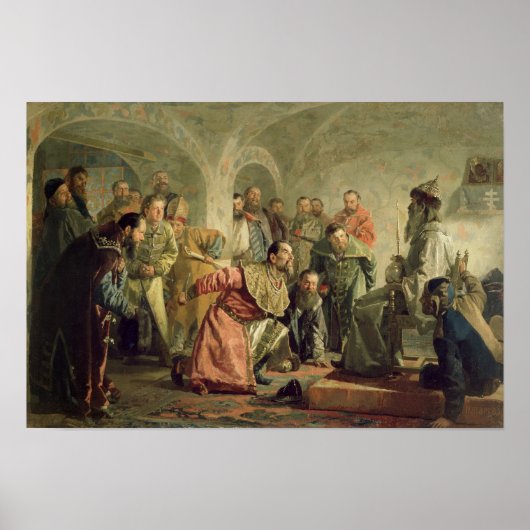 イワン4世の裁判所のオプリチナ ポスター (正面)