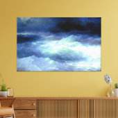 イワン・アイヴァゾフスキー – 波の中(1898) キャンバスプリント (インサイチュ (リビング))