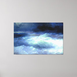 イワン・アイヴァゾフスキー – 波の中(1898) キャンバスプリント