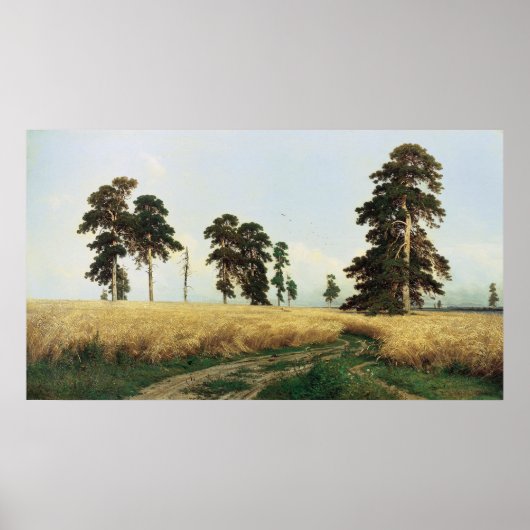 イワン・イワノヴィチ・シシュキン（1832年～1898年）ライ麦 ポスター (正面)