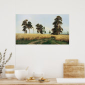 イワン・イワノヴィチ・シシュキン（1832年～1898年）ライ麦 ポスター (キッチン)