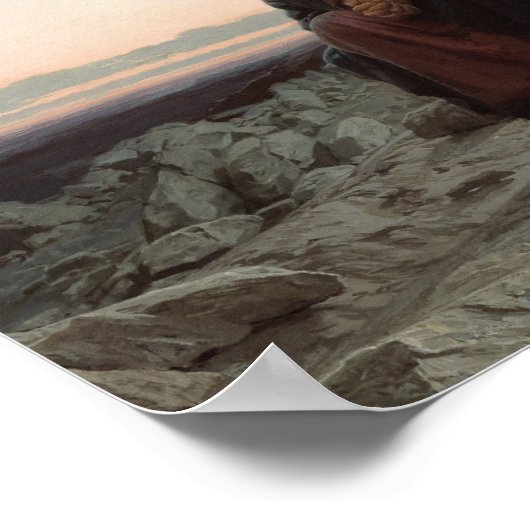 イワン・クラムスコイ – 荒野のキリスト ポスター (角)