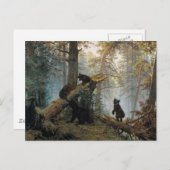 イワン・シシキン 朝の松林 ポストカード (正面/裏面)