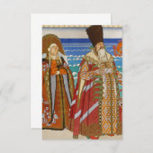 イワン·ビリビン『ツァルサルタンとババリカ』 サンキューカード (正面/裏面)