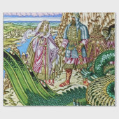 イワン·ビリビン『ドブリニャ·ニキティシュ·レスキュー·ザババ』 ラッピングペーパー (フラット)