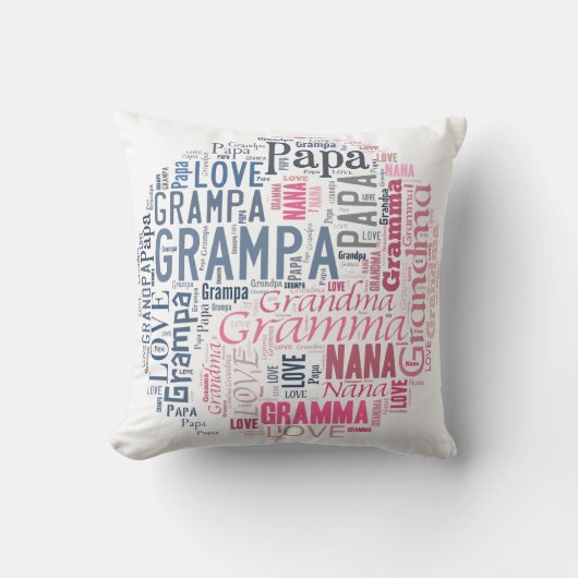 インおよびヤンの祖母および祖父の枕 クッション (正面)