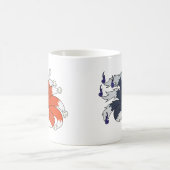 インおよびヤン後につかれる9 (Kitsune) コーヒーマグカップ (中央)