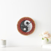 インおよびヤン ラウンド壁時計 (ホーム)