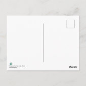 インかわいらしピンクメドゥーサファンタジーアールヌーボーポートレート ポストカード (裏面)