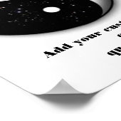 インとヤンやる気を起こさせるのシンボル星と雲 ポスター (角)