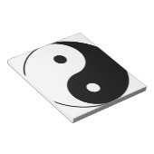 インとヤンやる気を起こさせる哲学的シンボル ノートパッド (アングル)