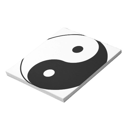 インとヤンやる気を起こさせる哲学的シンボル ノートパッド (回転)