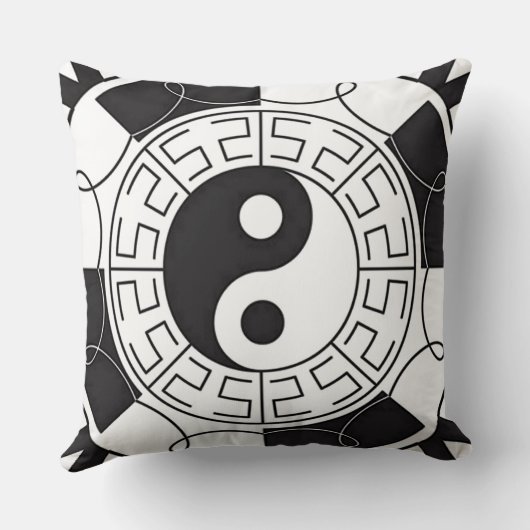 インとヤンアジアシンボル装飾用クッション クッション (裏面)