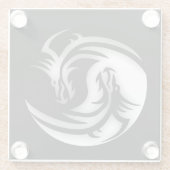 インとヤンアジアドラゴン ガラスコースター (裏面)