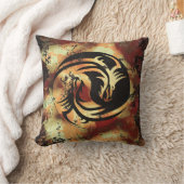 インとヤンアジアドラゴン クッション (ブランケット)