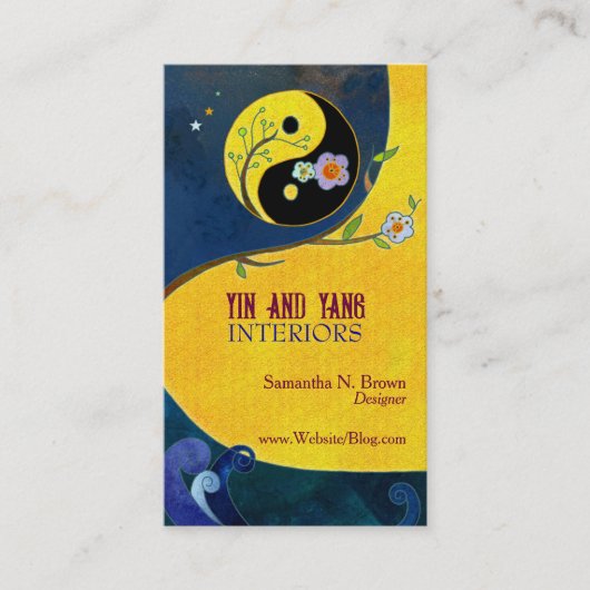 インとヤンインテリアデザイン 名刺 (正面)