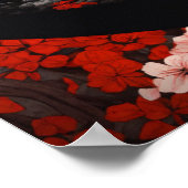 "インとヤンキャノピー日本の：森のインクのロゴ" ポスター (角)