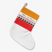 インとヤンクリスマスボール スモールクリスマスストッキング (正面 (吊り時))