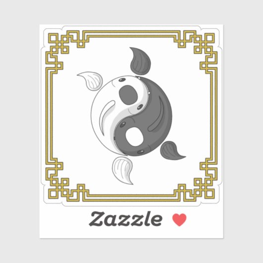 インとヤンコイコンターステッカー シール (シート)