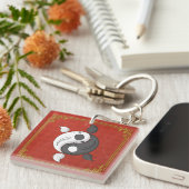 インとヤンザコイアクリルキーチェーン キーホルダー (正面右)