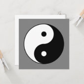 インとヤンシンボル(道教中国の太二) カード (正面/裏面インサイチュ)