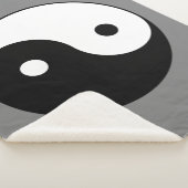 インとヤンシンボル(道教中国の太二) シェルパブランケット (3/4)