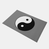 インとヤンシンボル(道教中国の太二) ドアマット (アングル)