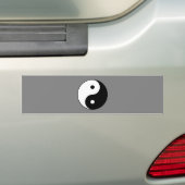 インとヤンシンボル(道教中国の太二) バンパーステッカー (車上)