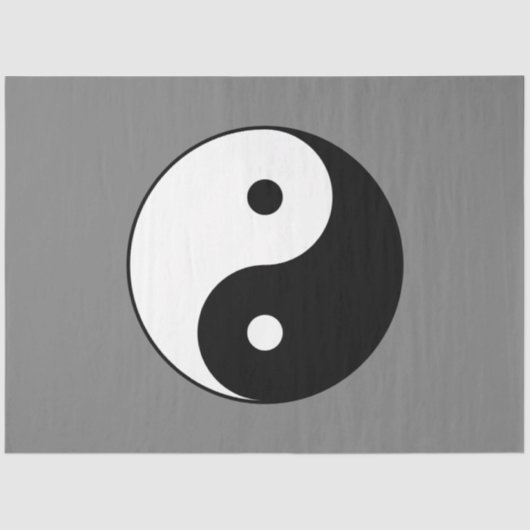 インとヤンシンボル(道教中国の太二) 薄葉紙 (正面)