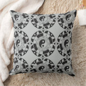 インとヤンタイルのアジアのシンボルのパターン枕 クッション (ブランケット)