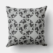 インとヤンタイルのアジアのシンボルのパターン枕 クッション (裏面)