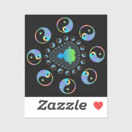 インとヤンマンデルブロットフラクタル シール