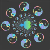 インとヤンマンデルブロットフラクタル シール (正面)