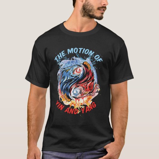 インとヤンメンブラックの動き Tシャツ (正面)